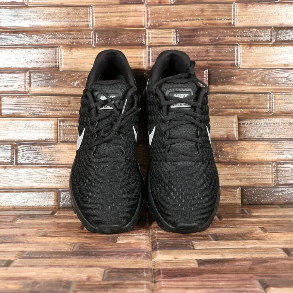 Nike Air Max 2017 Triple Black Reflective White Anthracite 849559-001 Me… - Picture 6 of 7